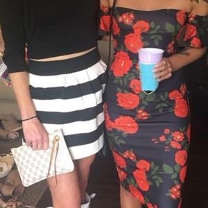 Missguided Rose Body Con Dress